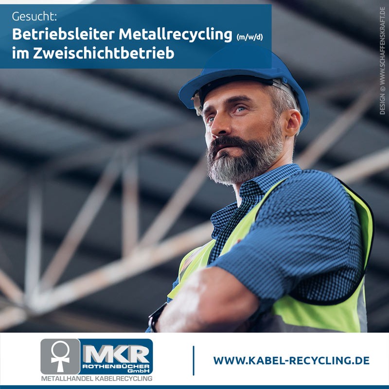 Betriebsleiter Metallrecycling (m/w/d) im Zweischichtbetrieb